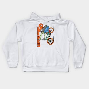 9 Lives BMX downhill Kids Hoodie